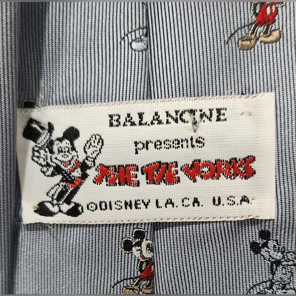 Balancine Mickey Mouse blue neck tie - Picture 4 of 4